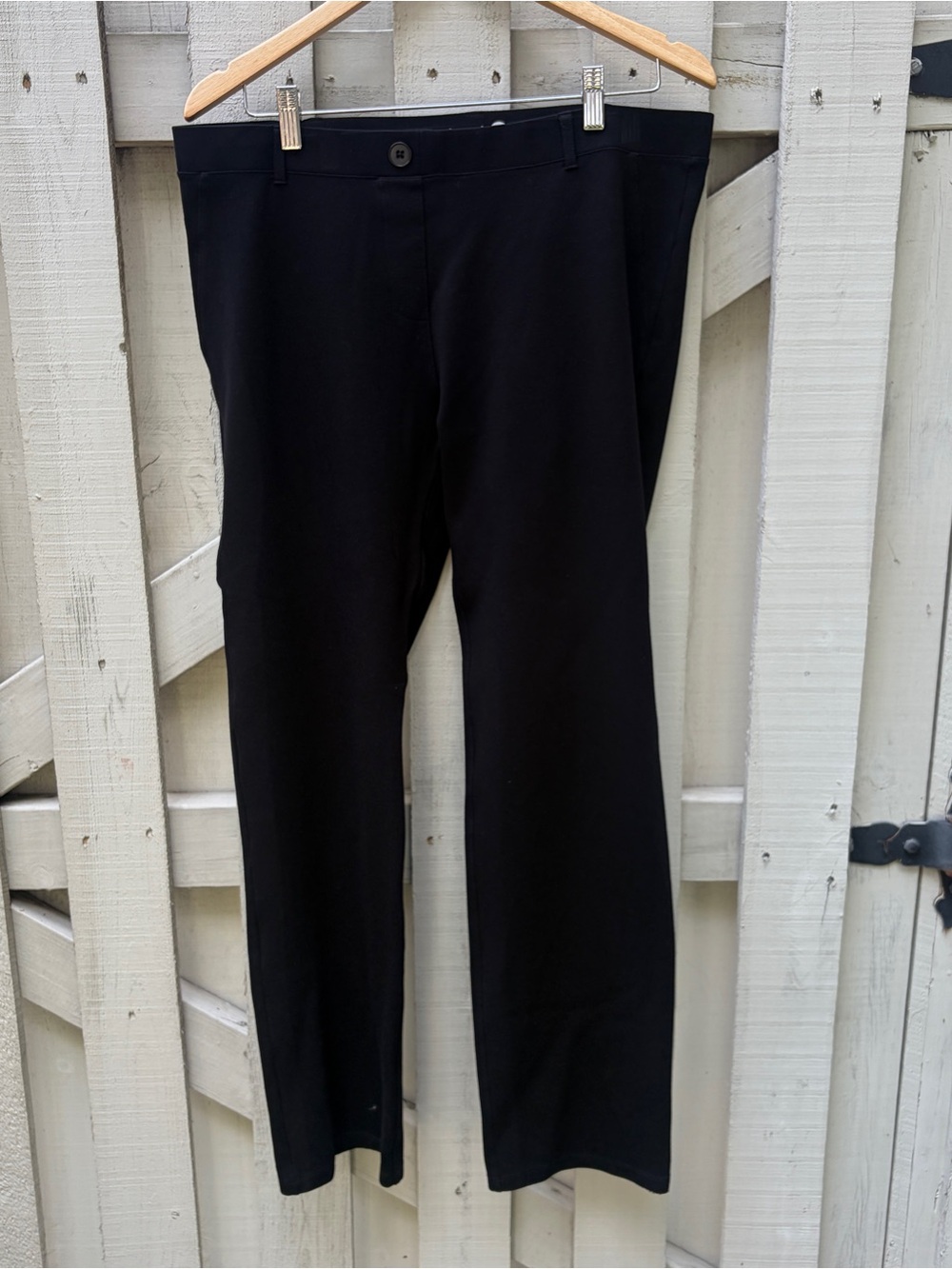 Betabrand Dress Pant Yoga Pants Black Bootcut XL Regular Length VGUC